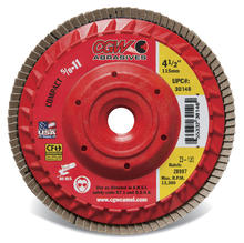 CGW Abrasives 30202 - Plastic Backing Flap Discs with Internal 5/8-11 Threads