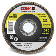 CGW Abrasives 41701 - Fast Cut Z-PC Flap Discs