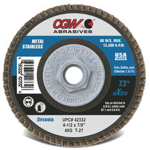 CGW Abrasives 42101 - eXtra Z3 Zirconia Flap Discs