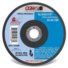 CGW Abrasives 45102 - Super Quickie Cut Reinforced Cut-Off Wheels