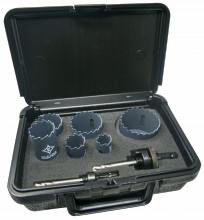 Greenfield C43053 - Carbide Tipped Electrician's Hole Saw Kit 8 PC