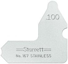 LS Starrett 167-100 - RADIUS GAGE, .100"