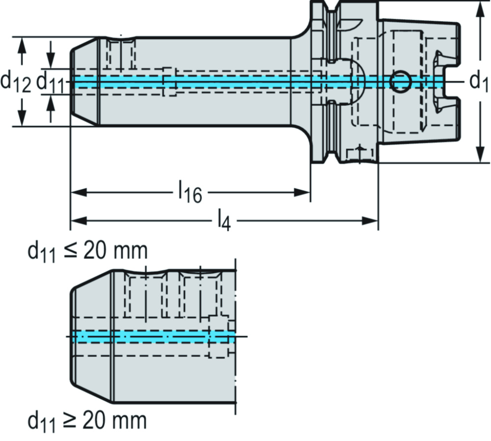 Walter Tool 8651417 DIN 69893-1 A Weldon adaptor : 8651417 | DMC